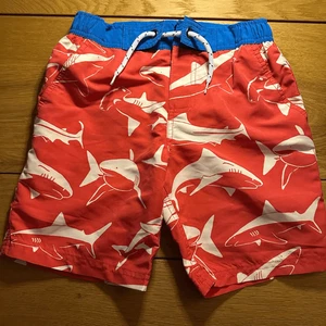 NWT Boden swim trunks 8-9 sharks summer - Picture 1 of 10