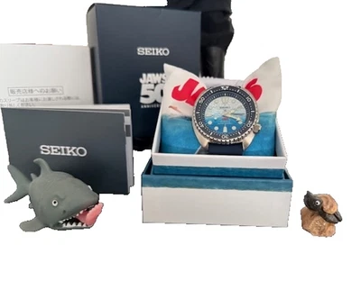 Seiko Prospex JAWS 50th Anniversary Limited Edition 45mm Silicone Watch SRPL81 - Image 1 of 4