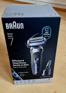 Braun Series 7 Wet and Dry Shaver, Gold, 72-S7650cc, con estación de limpieza - Imagen 1 de 3