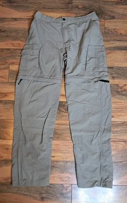 Magellan Outdoor Mens Convertible Cargo Pants Repel Size L Fishing Hiking Beige - Image 1 of 4
