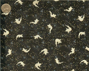 OOP! DEBBIE MUMM "GHOSTS"/BLACK -BTHY - 18"X44" - Picture 1 of 1