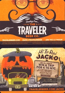 2015 Traveler Bier Co 2er Set Bierdeckel Bart Schnurrbart Hit the Road Jacko - Bild 1 von 1