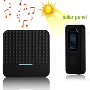 Wireless Doorbell Door Bell Chime Solar Powered 300M Long Range For Home Outside - Picture 1 of 10