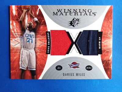 2002-03 SPX DARIUS MILES #WM14 DUAL WINNING MATERIAL CLEVELAND CAVALIERS - Image 1 of 2