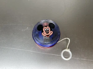 Disneyland Mickey Mouse Light Up Yo-Yo Blue Red Disney Vintage - Picture 1 of 4