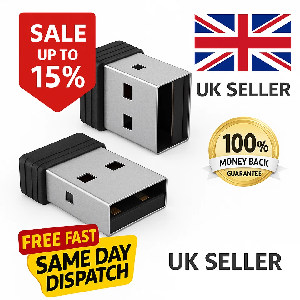 USB Mouse Jiggler Mover Shaker – Undetectable, Plug & Play, Keeps PC Awake Uk.. - Image 1 of 4