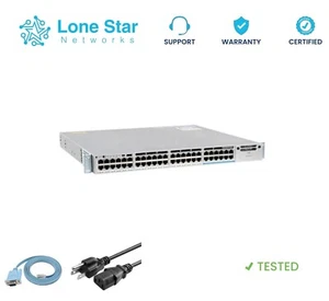 Cisco WS-C3850-12X48U-S Catalyst 3850 Switch 48-Port Gigabit PoE+ 1100W AC - Picture 1 of 1