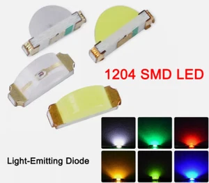 1204 SMD LED Side Light Emitting Diode Yellow Green White Red Blue Orange - Picture 1 of 9