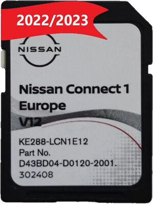 NISSAN CONNECT 1 V12 LCN1 SD KARTE 2022/2023 EUROPA - Bild 1 von 4
