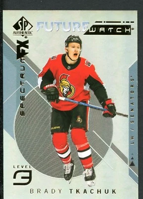 Brady Tkachuk 2018-19 SP Authentic Future Watch SpectrumFX Level 3 Rookie #S-97 - Image 1 of 2