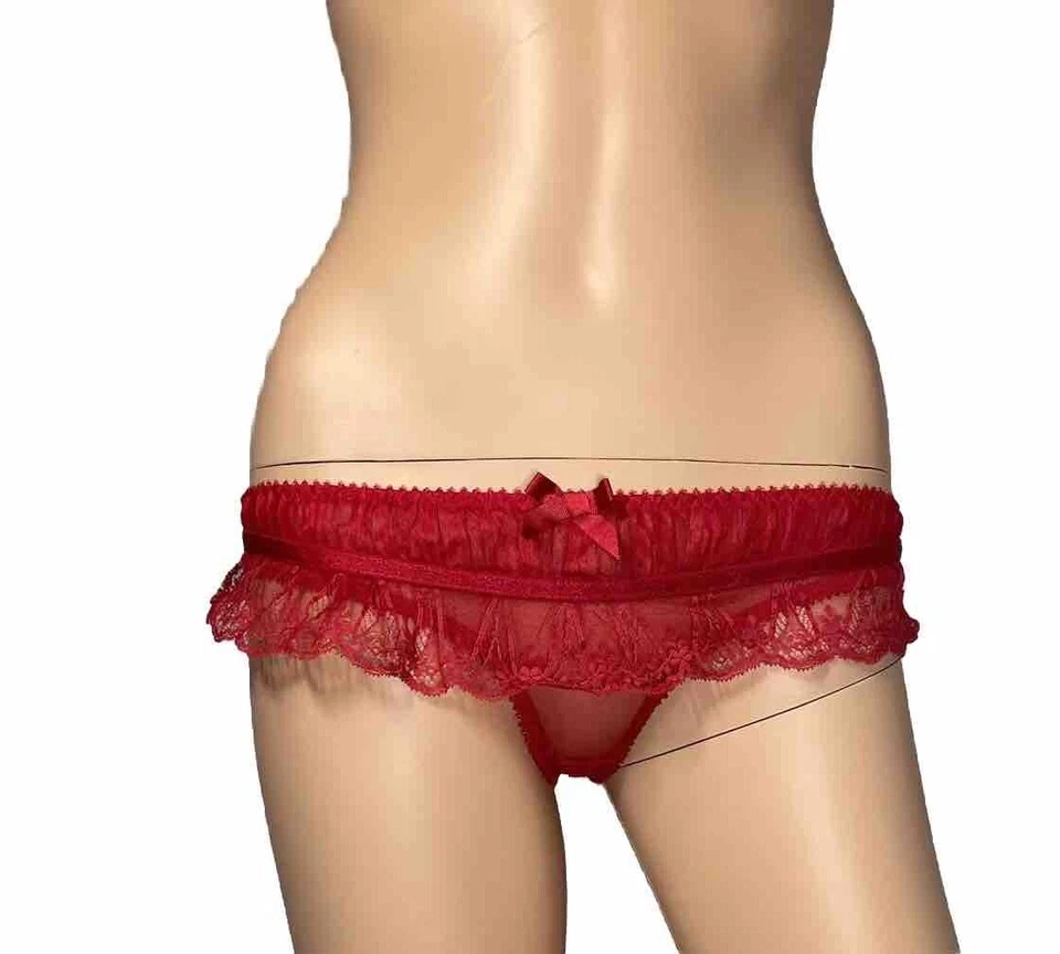 Calzoncillo rojo Agent Provocateur tiro bajo nuevo sin etiquetas, ver foto para talla * 1 ajuste como FIFI Foto 1 de 4