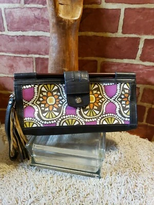 Reliquia por Fossil Montclare Muñequera Barra de Madera Bolso sin asas Cartera Borla Dije, NUEVO 4053 Foto 1 de 4