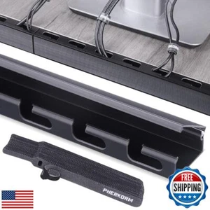 Cable Raceway Kit, PHERKORM Cable Management Under Desk, Integrated Connectio - Afbeelding 1 van 5