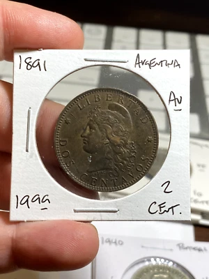Argentina 2 centavos 1891 Foto 1 de 2