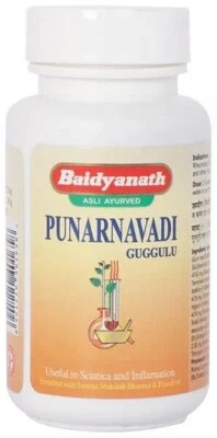 Tableta Baidyanath Punarnavadi Guggulu (80tab) hierbas ayurvédicas Foto 1 de 4