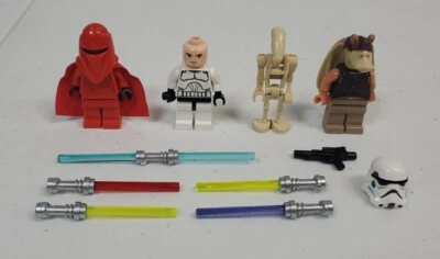 Lote de minifiguras Lego Star Wars: soldado Gungan, droide de batalla, guardia real y más Foto 1 de 4
