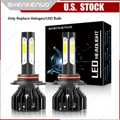 Juego de bombillas LED de haz alto/bajo para Chevrolet Volt 2011-2015 6000K 2X 9012 Foto 1 de 4