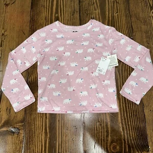 NWT SO Girls Size 8 Bear Themed Pajama Shirt - Pink - Picture 1 of 7
