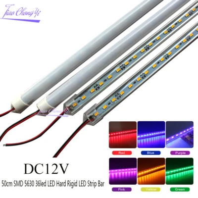 5pcs/lot 50CM U Aluminium shell DC12V 36 SMD 5630 LED Hard Rigid LED Strip Bar - Image 1 of 4