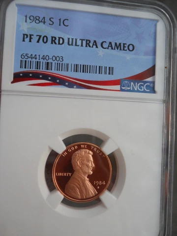 1984 S Lincoln Cent NGC PF70 Ultra Cameo RED PR70 DCAM Top POP RARE Cover