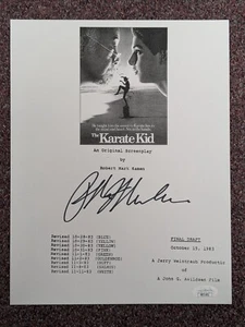RALPH MACCHIO Signed Script COVER THE KARATE KID Movie Cobra Kai JSA COA - Picture 1 of 1