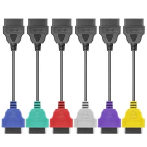 6 Color Adapter For Fiat ECU Scan MultiECUScan OBD 2 Connector ABS Air-bag Obd2 - Picture 1 of 15