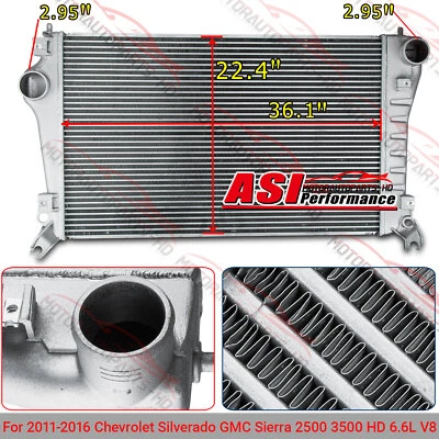 Intercooler for 2016-2021 Chevy Silverado GMC Sierra 2500 3500 HD 6.6L Diesel Foto 1 de 4