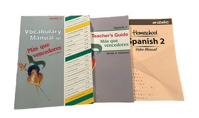 LIKE NEW!! Abeka Spanish 2 Set: TEACHER’S GUIDE, VOCABULARY MANUAL, VIDEO MANUAL - Image 1 of 4