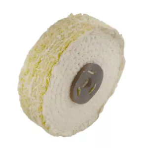Trapeador pulido pulido de sisal grueso corte rápido 4"" x 1"" 2 sección 1a etapa metal - Imagen 1 de 3