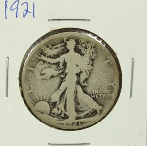 1921 Walking Liberty Half Dollar : Very Good - Picture 1 of 2