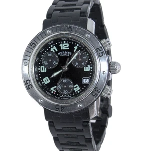 Hermes Clipper Chronograph 33mm Quartz Watch CL2.315 - Picture 1 of 5