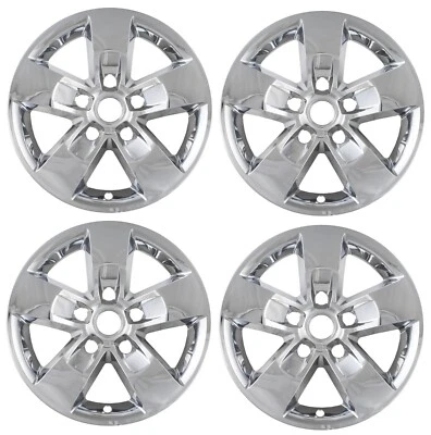 NEW 17" Chrome Covers Wheelskins SET for Dodge RAM 1500 5-lug 5-hole Alloy Wheel - Image 1 of 2