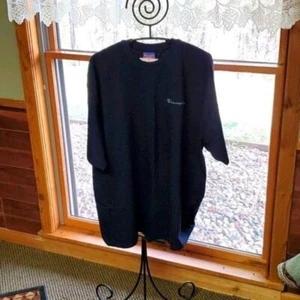 Champion Navy Embroidered Blue Crew Neck Longer Sleeve Sz. XL T-shirt - Picture 1 of 10