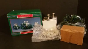 House of Lloyd Christmas Around The World Blustery Blue Centerpiece Candle Set - Picture 1 of 10