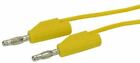 PRO SIGNAL - Yellow 4mm Banana Plug to Plug Test Lead - 1m