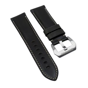 22mm, 24mm Olive Green Chromexcel Horween Leather Watch Strap For Panerai - Picture 1 of 2