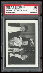 1985 FTCC The Three Stooges #23 What were the names of the Six Men... PSA 9 - Picture 1 of 4