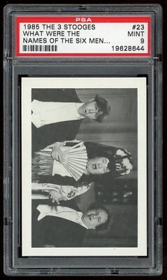 1985 FTCC The Three Stooges #23 What were the names of the Six Men... PSA 9 - Image 1 of 4