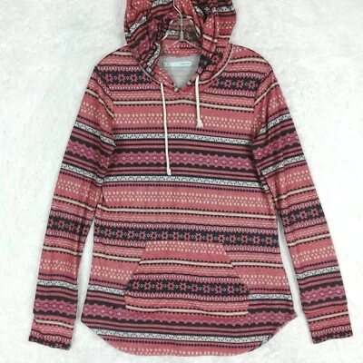 Sudadera con Capucha Maurices Mujer Azteca Rayas Sedona Naranja Geométrica M Foto 1 de 4