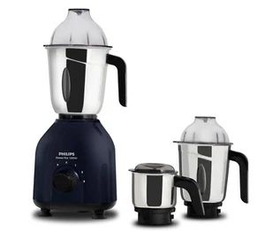 Philips Steele 3-Jar Mixer Grinder, 750-Watt, BLue ,Model - HL7713/01 Green - Picture 1 of 5