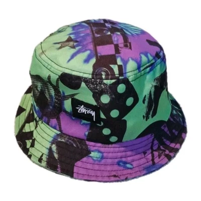 Authentic Stussy Graphic Bucket Hat Very Good Condition size S/ M (57.5 cm.) - Image 1 of 4