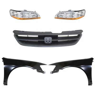 Headlight Kit For 1998-2000 Honda Accord Driver and Passenger Side Foto 1 de 4