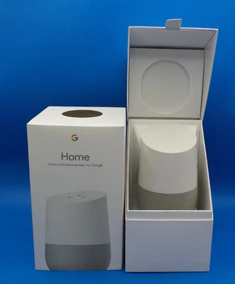 Google Voice-Activated Smart Home Speaker - White GA3A00417A14 Stereo HIFI Music - Image 1 of 4