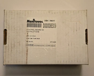 Placa de control Manitowoc 000008309 con instrucciones Welbilt Foto 1 de 3