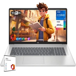 2025HP 17.3"Touch Office21 Laptop computer 10Core i7-1355U 5GHZ 64GB RAM 4TB SSD - Picture 1 of 8