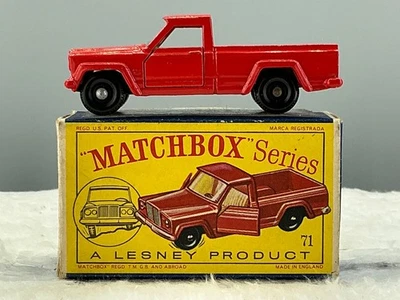 Matchbox Lesney 1964 #71B Jeep Gladiator" Green" Mint boxed original - Image 1 of 4