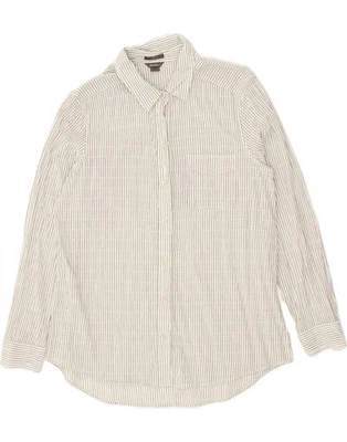 Camisa EDDIE BAUER Mujer Calce Clásico Reino Unido 14 Gris Mediano Rayas BG59 Foto 1 de 3