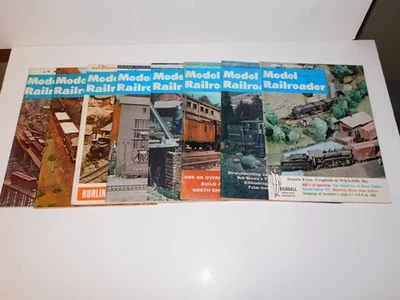 RARE! X8 LOT Model Railroader Magazines 1970 1974 1975 - MORE IN STORE!! - Image 1 of 4