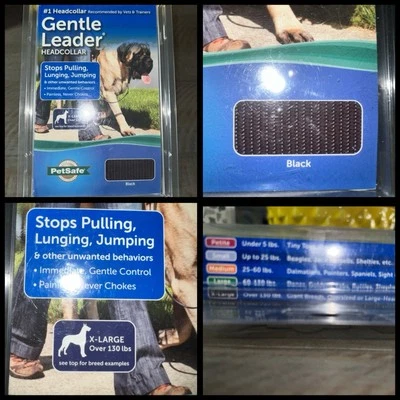 Collar Gentle Leader X-LARGE Más de 130 lb Color: Negro [Nuevo] Foto 1 de 4