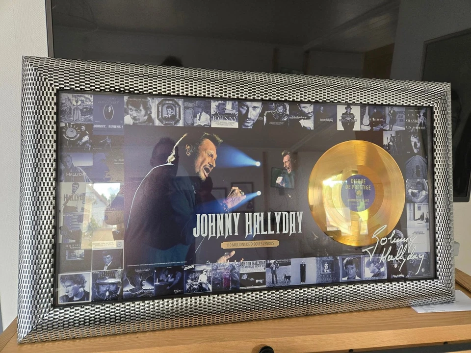 disque d'or prestige johnny hallyday - Photo 1/1